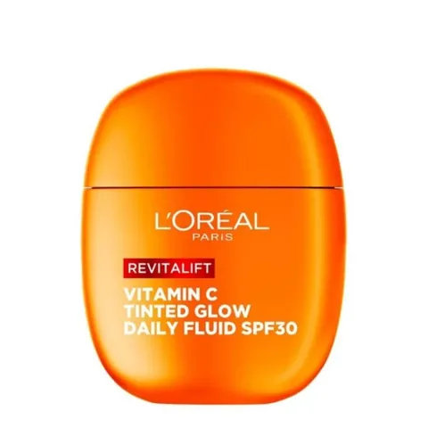 L'Oreal Paris Revitalift Clinical C Vitamin Crème Solaire Hydratante Teintée Lumineuse SPF30 pour le Visage 40 ml