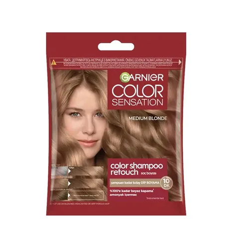 Garnier Color Shampoo Retouch Shampooing Teinture Racines Facile Jaune 70 1 pcs