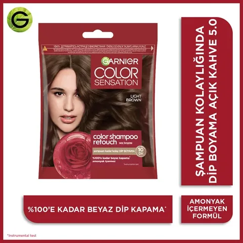 Garnier Color Shampoo Retouch Shampoo Ease Root Dye Light Brown 50 1 pcs
