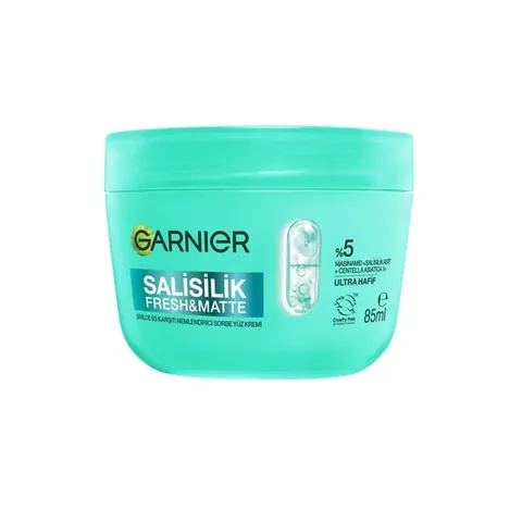 Garnier Salicylic Fresh Matte Crème Visage Sorbet Hydratante Anti-Marques d'Acné 85 ml