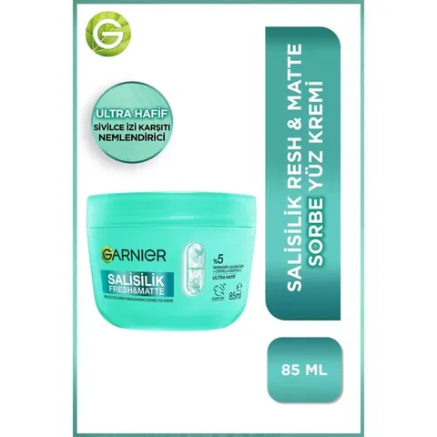 Garnier Salicylic Fresh Matte Anti-Acne Mark Moisturizing Sorbet Face Cream 85 ml