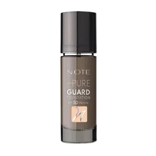 Fond de teint Note Pure Guard Foundation 100 Glowing Beige SPF 50 Couverture complète Fini satiné