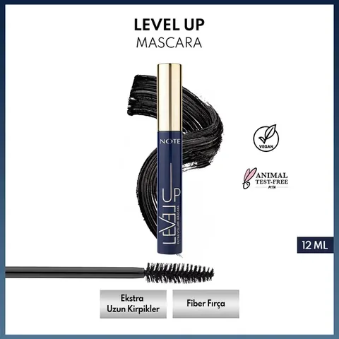 Note Level Up Extra Volume Mascara Black