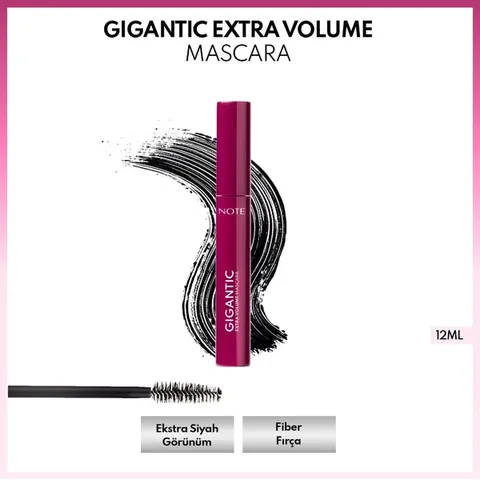 Note Gigantic Extra Volume and False Lash Effect Mascara Black