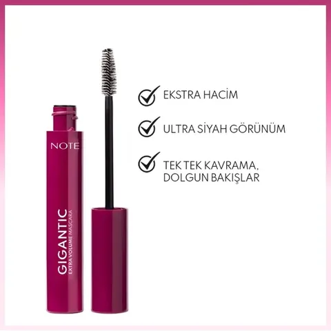 Note Gigantic Extra Volume and False Lash Effect Mascara Black