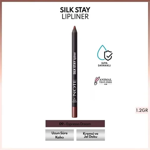 Note Silk Stay Lipliner 09 Espresso Dream 1 pcs