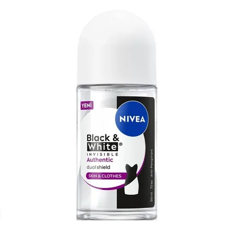Nivea Déodorant Roll-on Black and White Authentic Femme 50 ml
