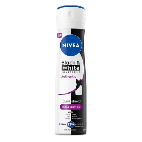 Déodorant Nivea Black and White Authentic Femme 150 ml
