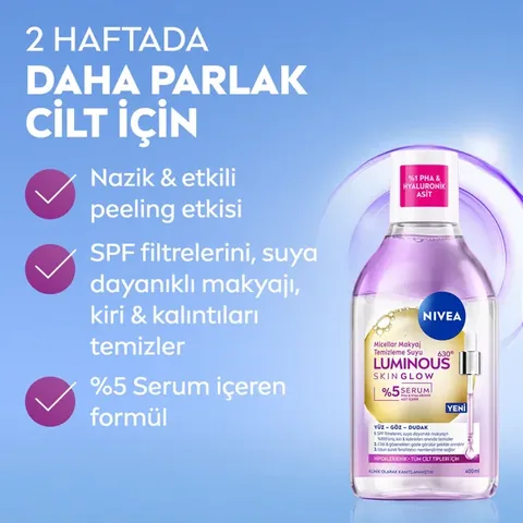 Nivea Skin Glow Micellar Makeup Cleansing Water 400 ml