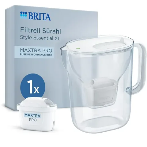 Brita Style Essential XL 1 x MAXTRA PRO Filter Pichet Purificateur d'Eau Blanc 36 LT