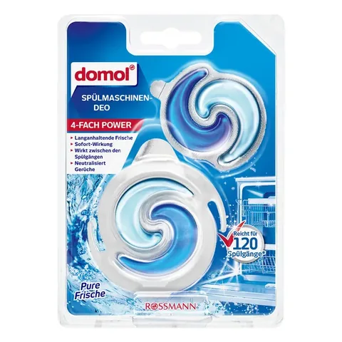 Domol Désodorisant Lave-vaisselle 120 Lavages 2x6 ml
