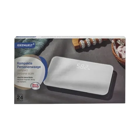 Pèse-personne numérique compact Ideenwelt Kompakt 1 pcs