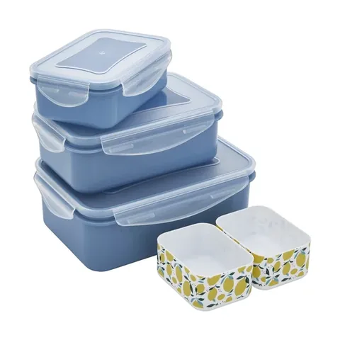Ideenwelt Storage Container Blue 3-pack Set