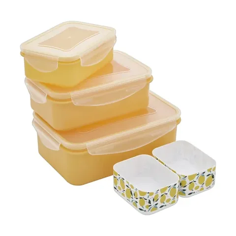 Ideenwelt Storage Container Yellow 3-pcs Set