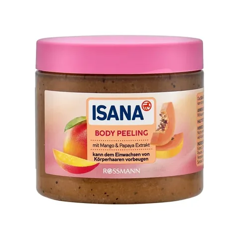 Isana Gommage Corps Épilation Mangue Papaye 175 ml