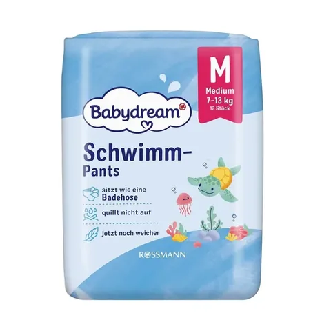 Couche de bain Babydream Petite Taille 7-13 kg Pack de 12