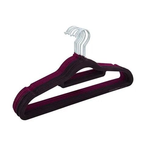 Ideenwelt Filled Clothes Hanger Burgundy 8-pack
