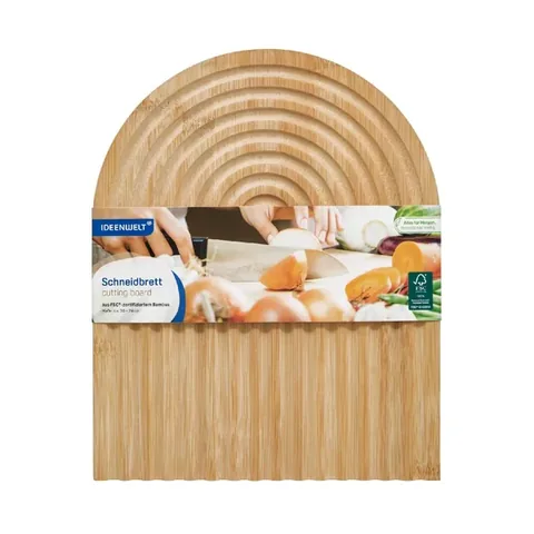 Planche à découper Ideenwelt Bamboo Ovale Rainurée 1 Pcs