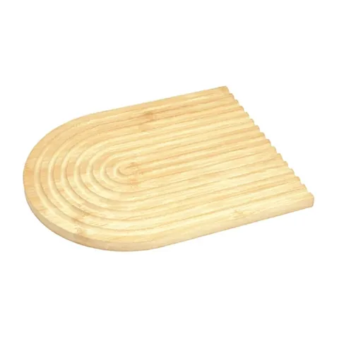 Ideenwelt Bamboo Cutting Board Oval Grooved 1 Pcs