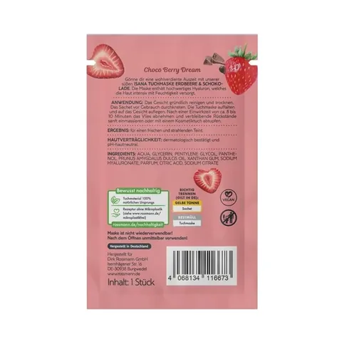Isana Paper Mask Choco Berry Dream