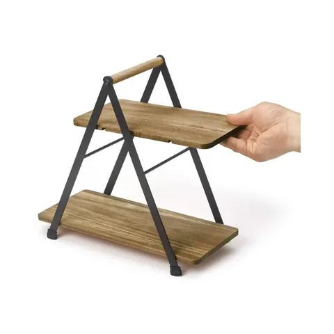 Ideenwelt Etajere Buffet 2-Tier Serving Acacia