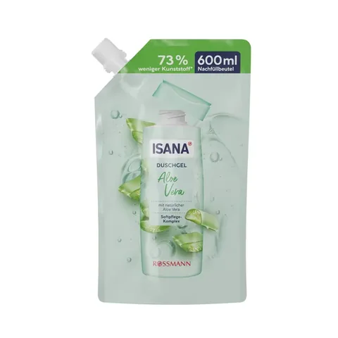 Isana Gel Douche Recharge Aloe Vera 600 ml