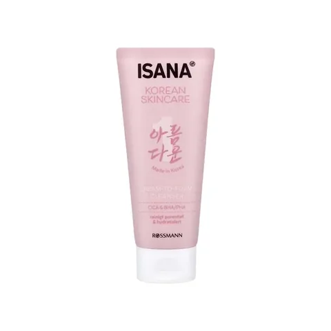 Isana Korean Skincare Nettoyant Moussant Crème Cica BHA 150 ml