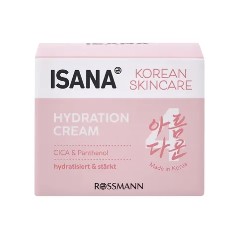 Isana Korean Skincare Crème Hydratante Cica Panthénol 50 ml