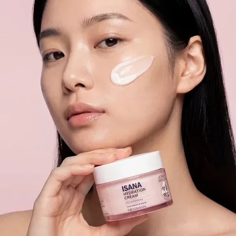 Isana Korean Skincare Moisturizing Cream Cica Panthenol 50 ml