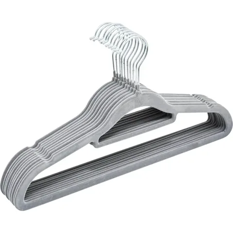 Lot de 10 cintres rembourrés Ideenwelt gris