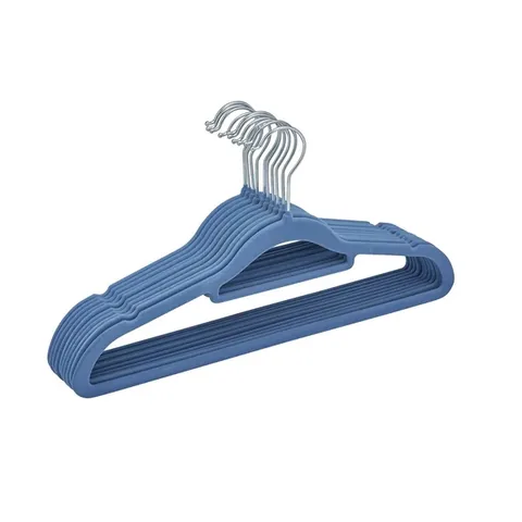 Ideenwelt Filled Clothes Hanger Navy Blue 10-pack Set