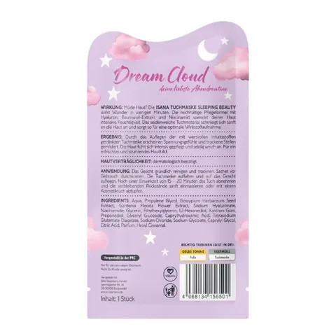 Isana Paper Mask Dream Cloud 1 pcs