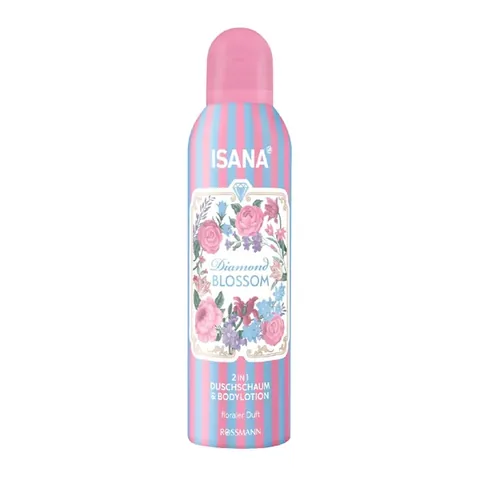 Isana Mousse de douche et Lait corporel Diamond Blossom 200 ml