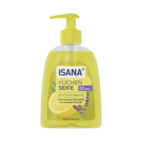 Savon liquide de cuisine Isana Citron et Lavande 300 ml