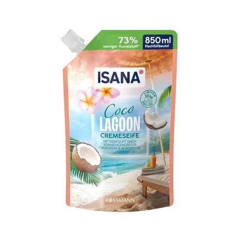 Savon liquide Isana Recharge Noix de Coco 850 ml