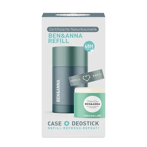 Ben & Anna Stick Recharge Déodorant Étui Citron Vert 40 g
