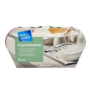 Éponge ergonomique Flink Sauber, paquet de 3