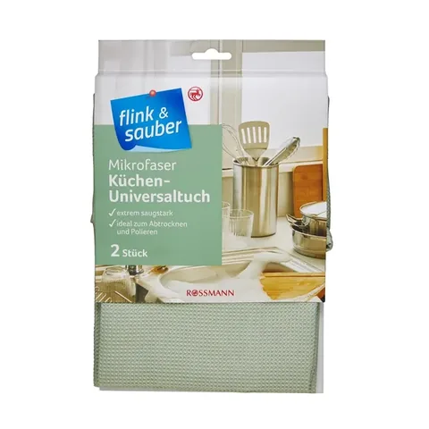 Flink Sauber Microfiber Kitchen Cloth 2-pack All Surfaces 2-pack
