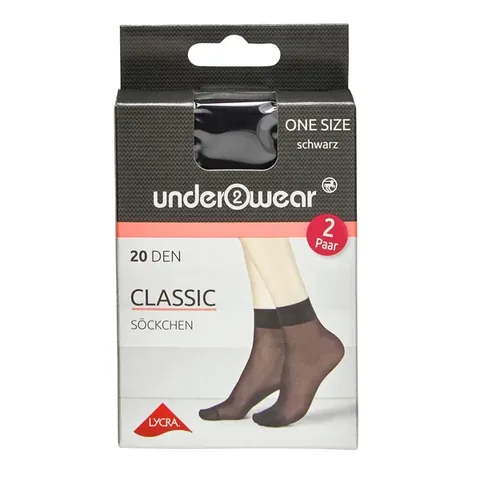 Underwear Socquettes 20 den Noir Taille Standard