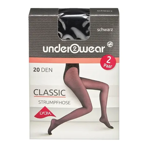 Underwear Collant Lycra 20 den Noir Taille 40-42