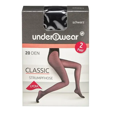Underwear Collant Lycra 20 den Noir Taille 44-46