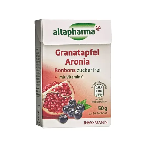Коробка конфет Altapharma Bonbon Гранат и Арония 50 гр