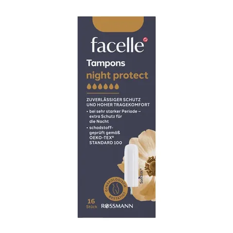 Facelle Tampon Nuit Pack de 16