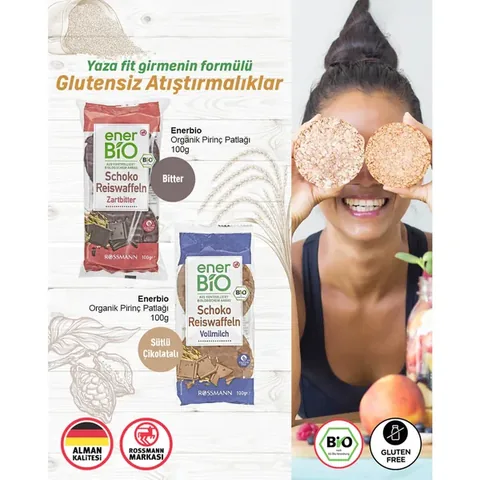 Enerbio Organic Rice Cake Chocolate 100 gr
