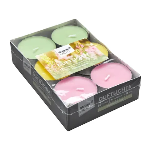 Rubinlicht Bougie Chauffe-Plat Parfumée Maxi Summer Meadow Pack de 12