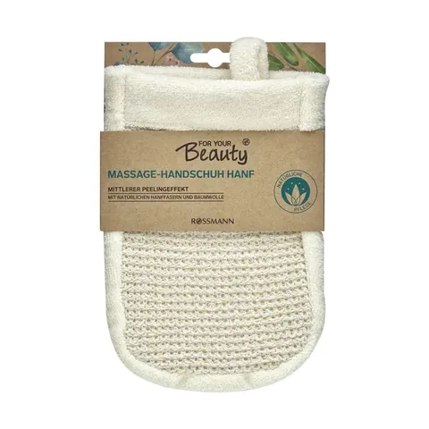 For Your Beauty Wellness Gant de Bain avec Fil de Chanvre 1 pcs