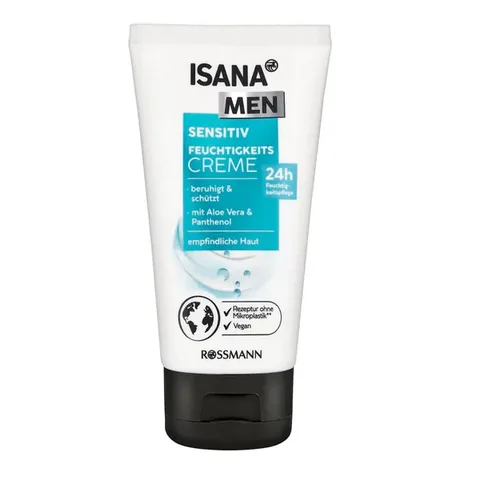 Isana Men Crème Hydratante Peaux Sensibles 75 ml
