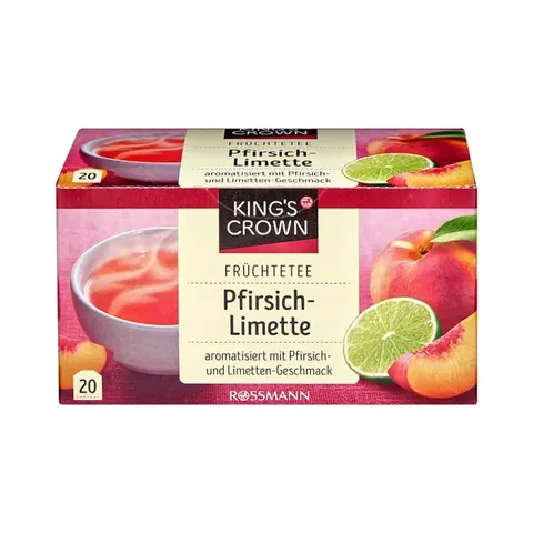 King's Crown Tisane Pêche Citron Vert Pack de 20