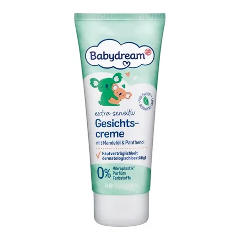 Babydream Crème Visage Bébé Peau Très Sensible Huile d'Amande 100 ml