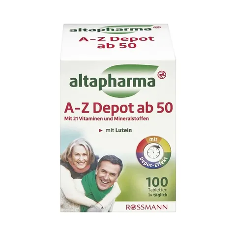 Altapharma Multivitamin Tablet Mineral AZ 50 Age 100-pack